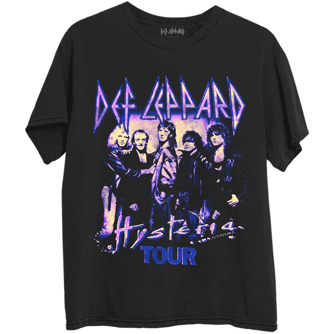 Def Leppard tričko Hysteria Tour Čierna S