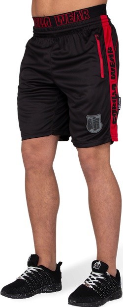 Gorilla wear pánske šortky shelby black/red výpredaj