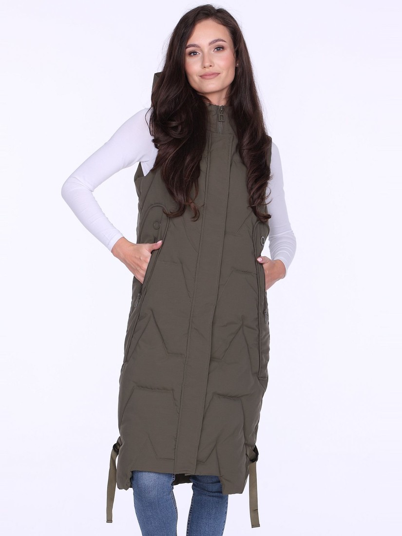 Dámska vesta BLH220050F Khaki - PERSO S