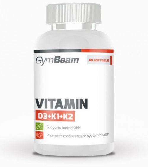 GymBeam Vitamin D3+K1+K2 120 kaps unflavored