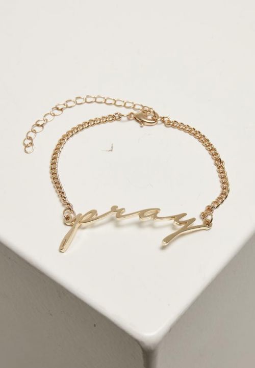 Urban Classics Pray Bracelet gold - L/XL