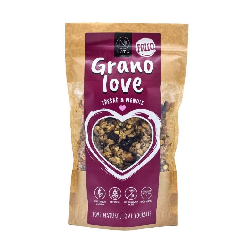 Natu Paleo Granola Čerešne a mandle 370 g