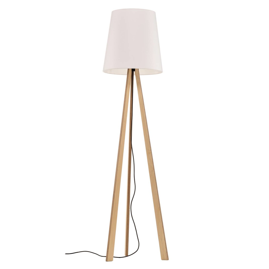 Rothfels Jata stojacia lampa drevo chintz biela