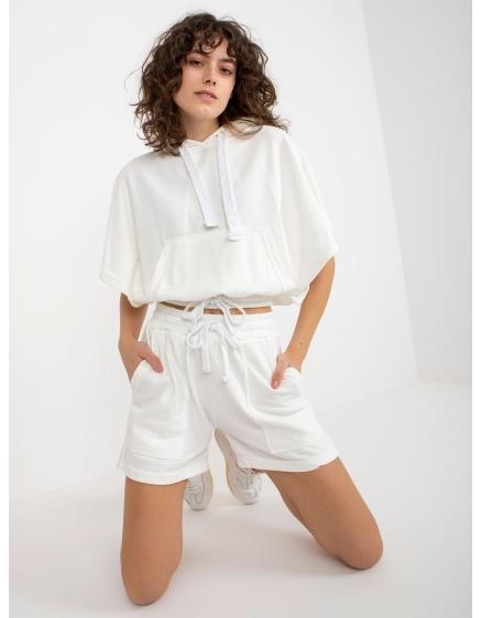 Dámska súprava s krátkou mikinou ANABELLA ecru