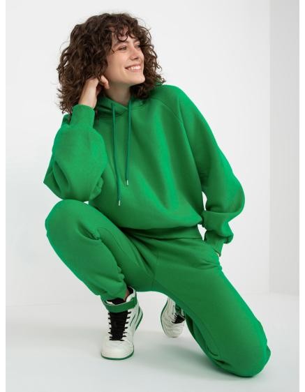 Dámsky set basic s mikinou s kapucňou RYLEE zelené