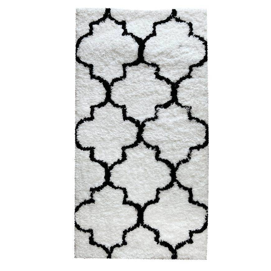 Koberec Shaggy Sonic 0.8/1.5 Psr-13552 white/black