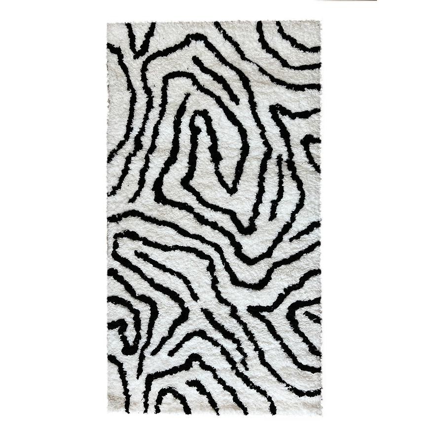 Koberec Shaggy Sonic 0.8/1.5 Psr-13557 white/black