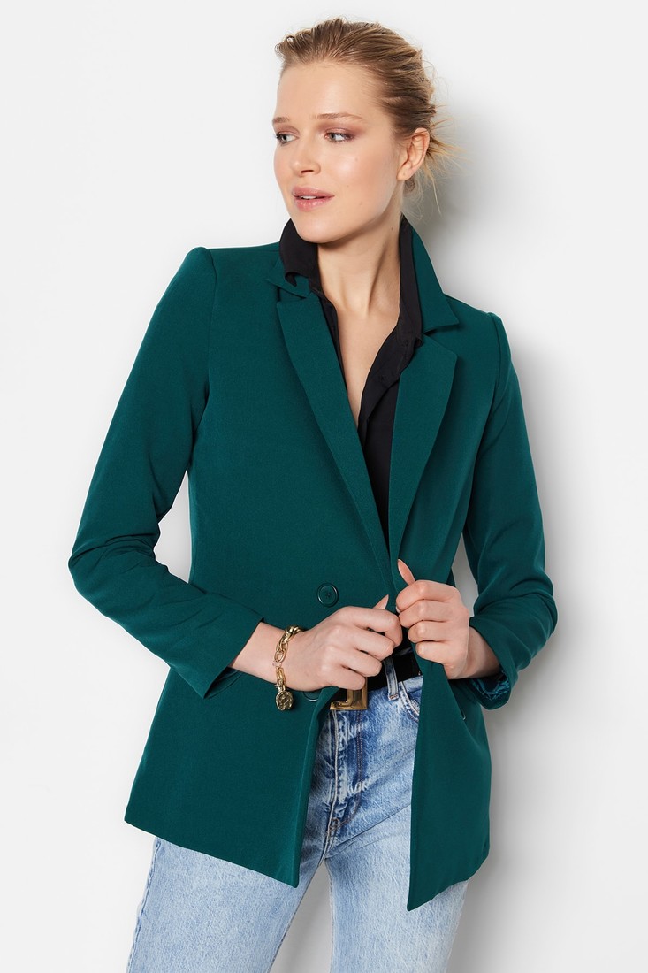 Trendyol Blazer - Blue - Regular