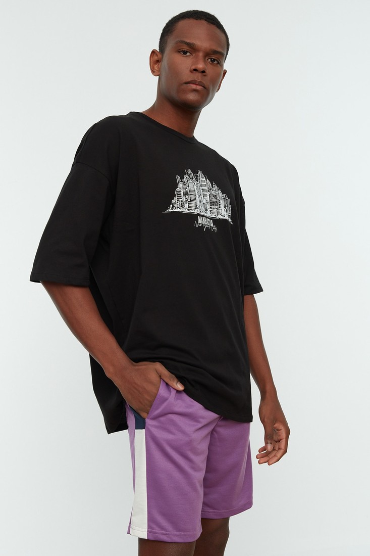 Trendyol Shorts - Purple - Normal Waist