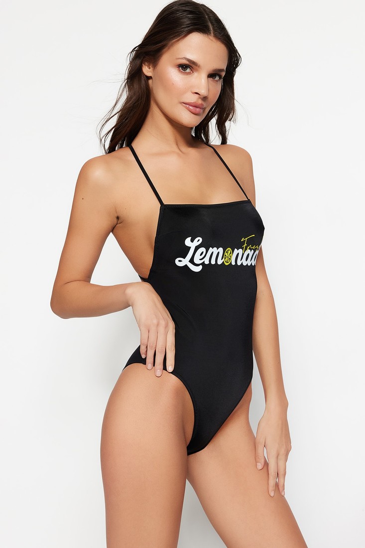 Trendyol Swimsuit - Black - Graphic