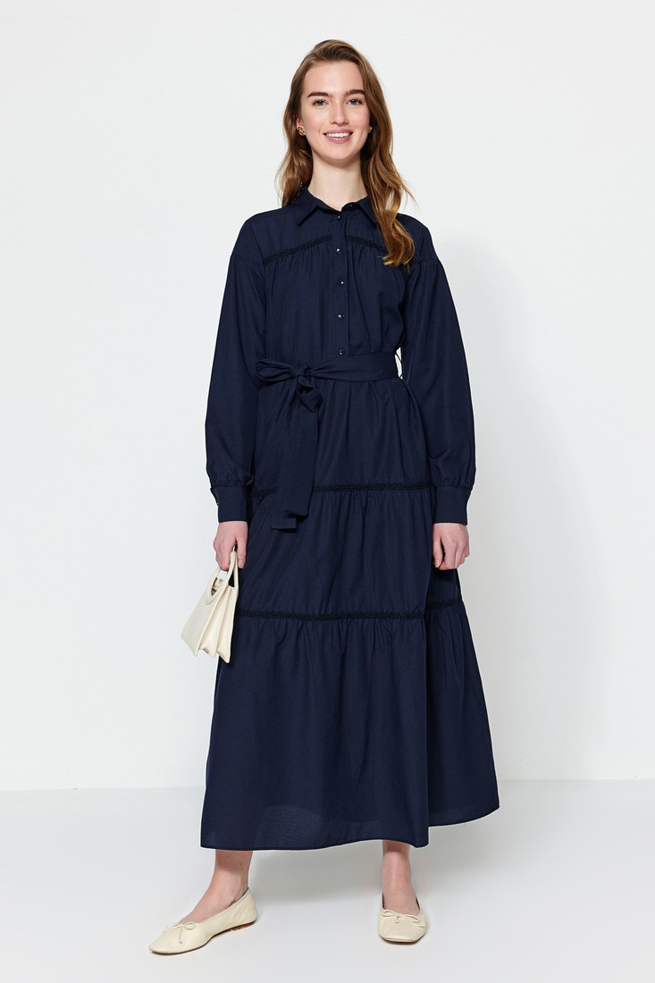 Trendyol Dress - Navy blue - Skater