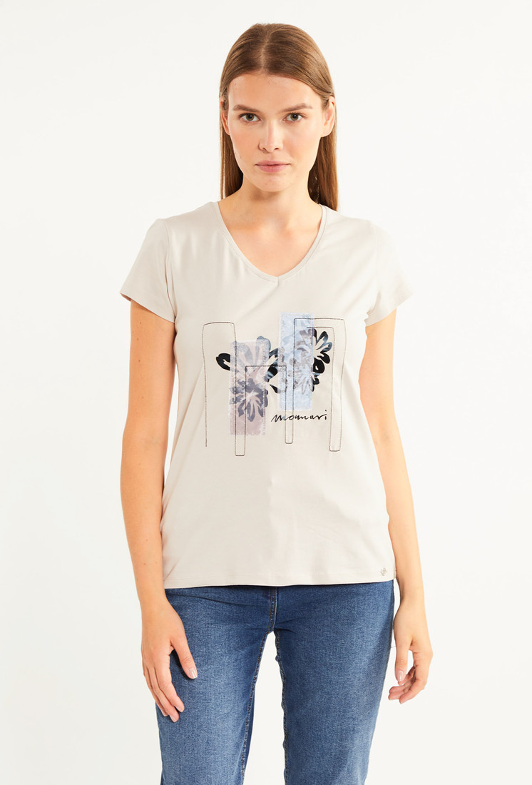 MONNARI Woman's T-Shirts T-Shirt With Decoration