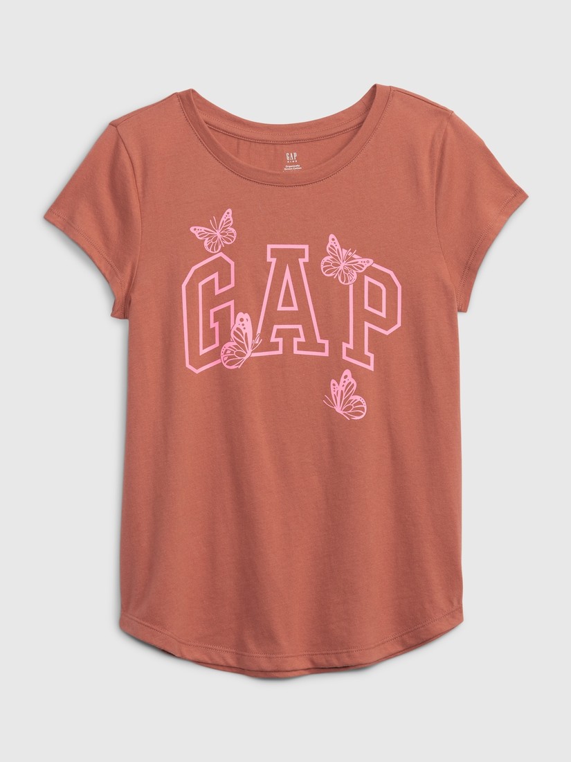 Children's T-shirt organic logo GAP - Girls