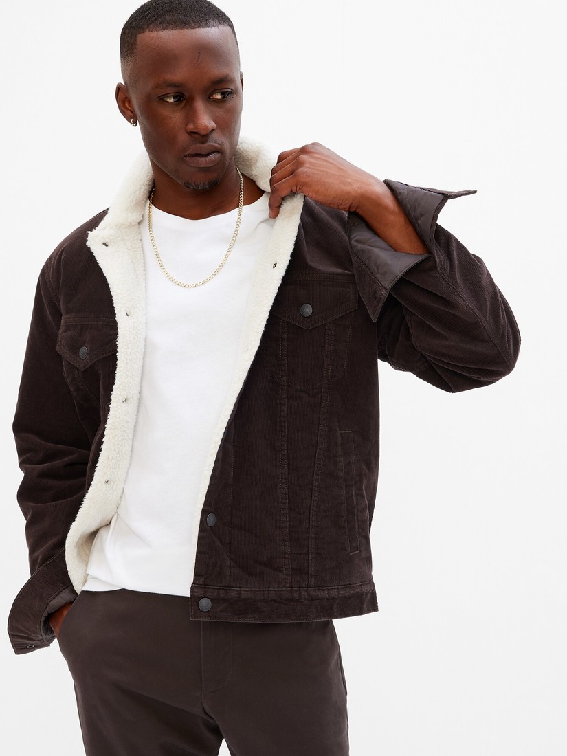 GAP Corduroy Jacket with Fur - Men