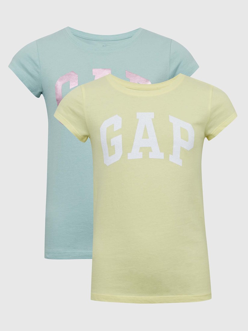GAP Kids T-shirts logo, 2pcs - Girls