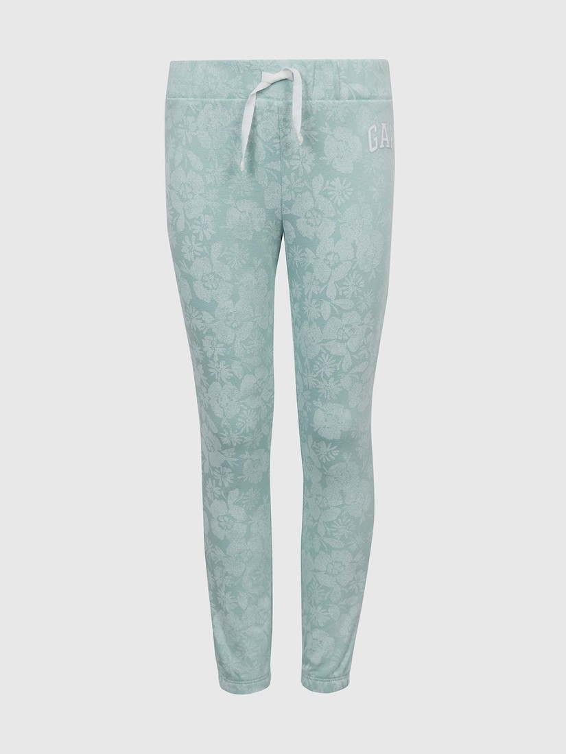 GAP Kids sweatpants flowers with logo - Girls