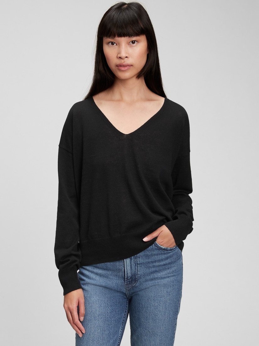 GAP Light V-Neck Sweater - Women