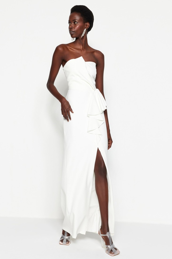 Trendyol Evening & Prom Dress - Ecru - Shift