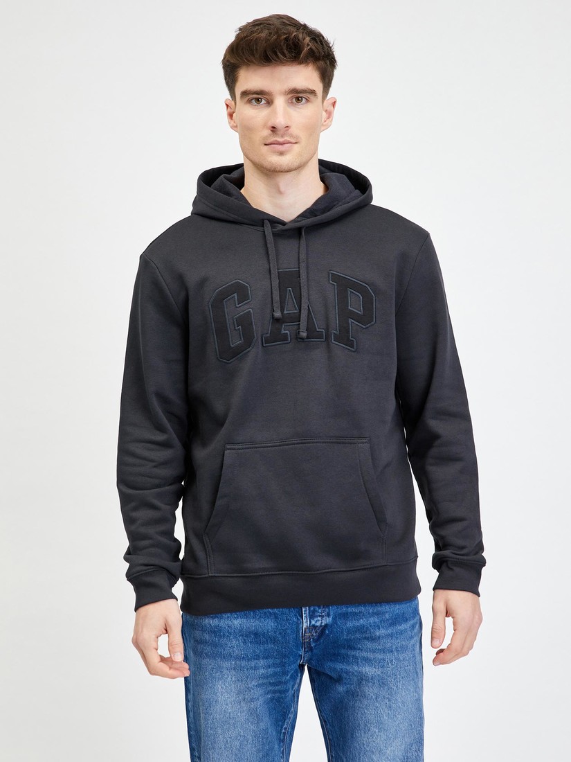 GAP Sweatshirt Fleece Logo Hood - Men