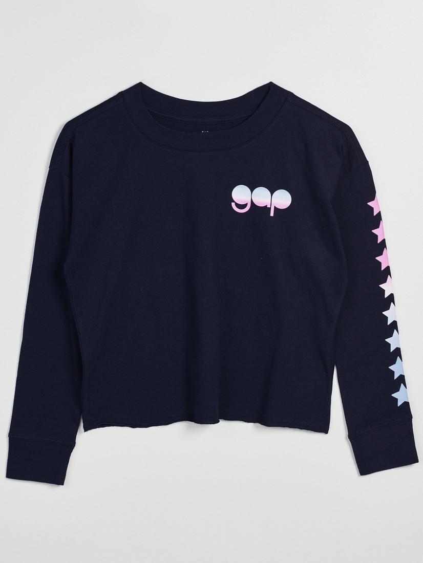 GAP Children's T-shirt logo and stars - Girls