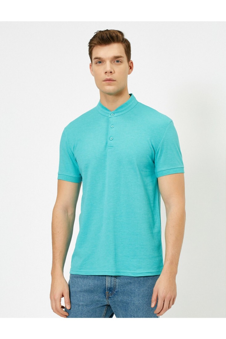 Koton Polo T-shirt - Green - Fitted