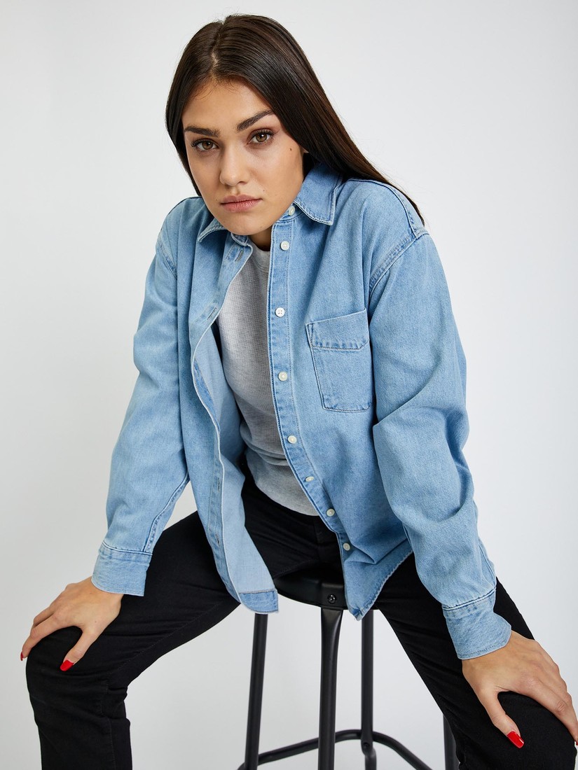 GAP Denim Shirt Oversized - Women