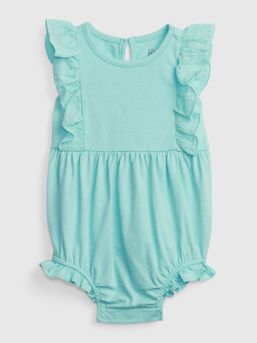 GAP Baby cotton bodysuit with ruffles - Girls