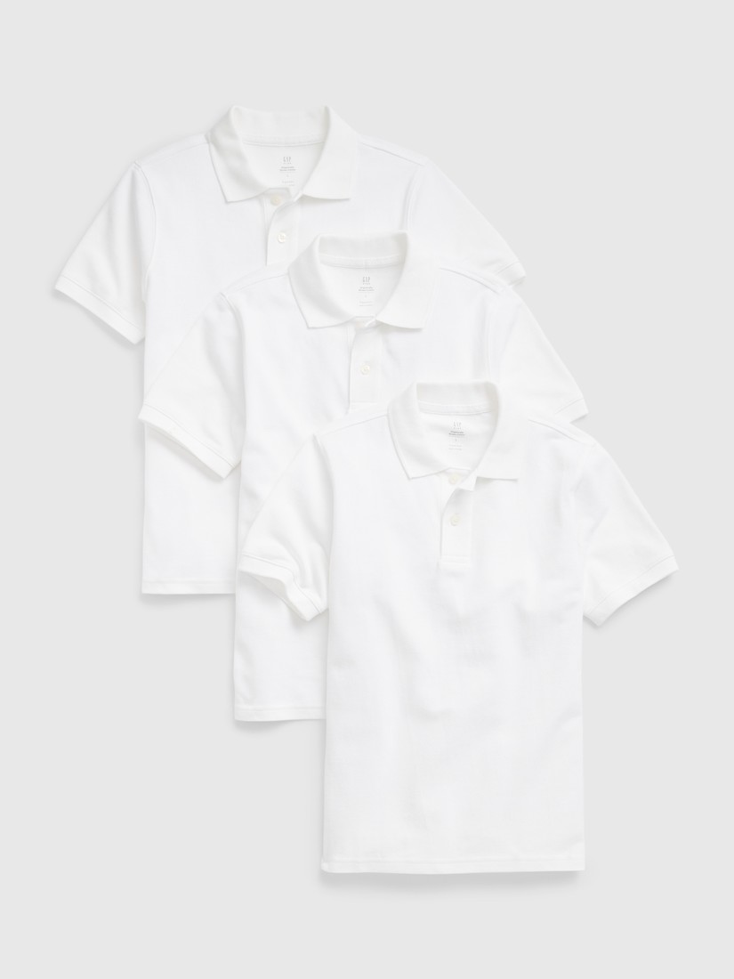 GAP Kids polo shirts uniform organic, 3pcs - Boys