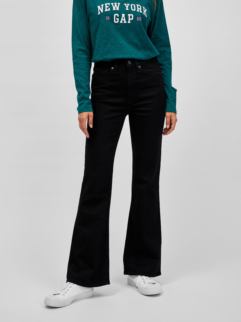 GAP Jeans high rise flare black - Women
