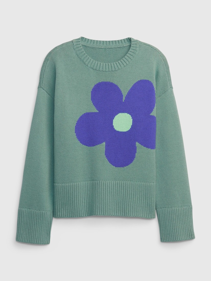 GAP Children's sweater with flower - Girls