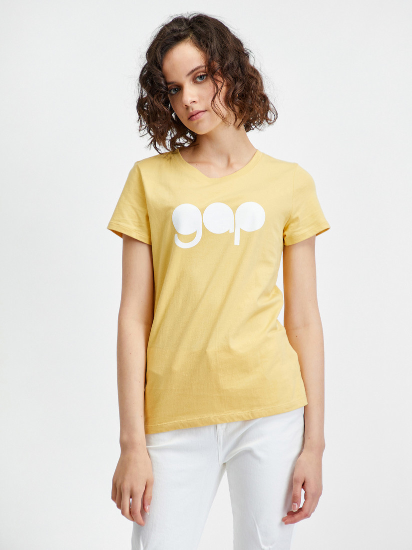 T-shirt with retro logo GAP - Women