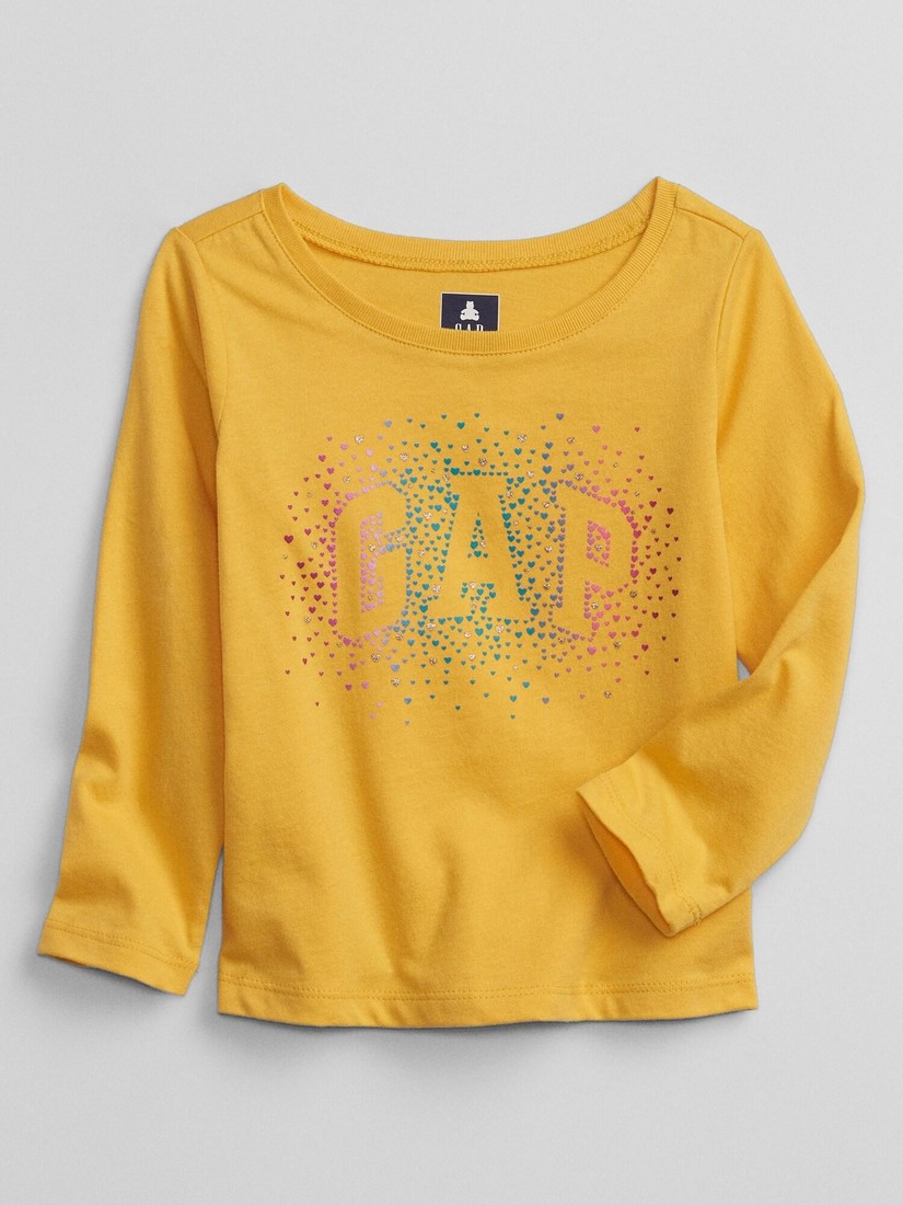 GAP Kids T-shirt Logo long sleeve t-shirt - Girls