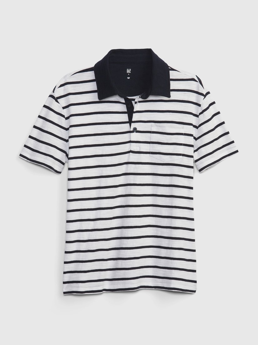 GAP Kids Striped Polo T-shirt - Boys