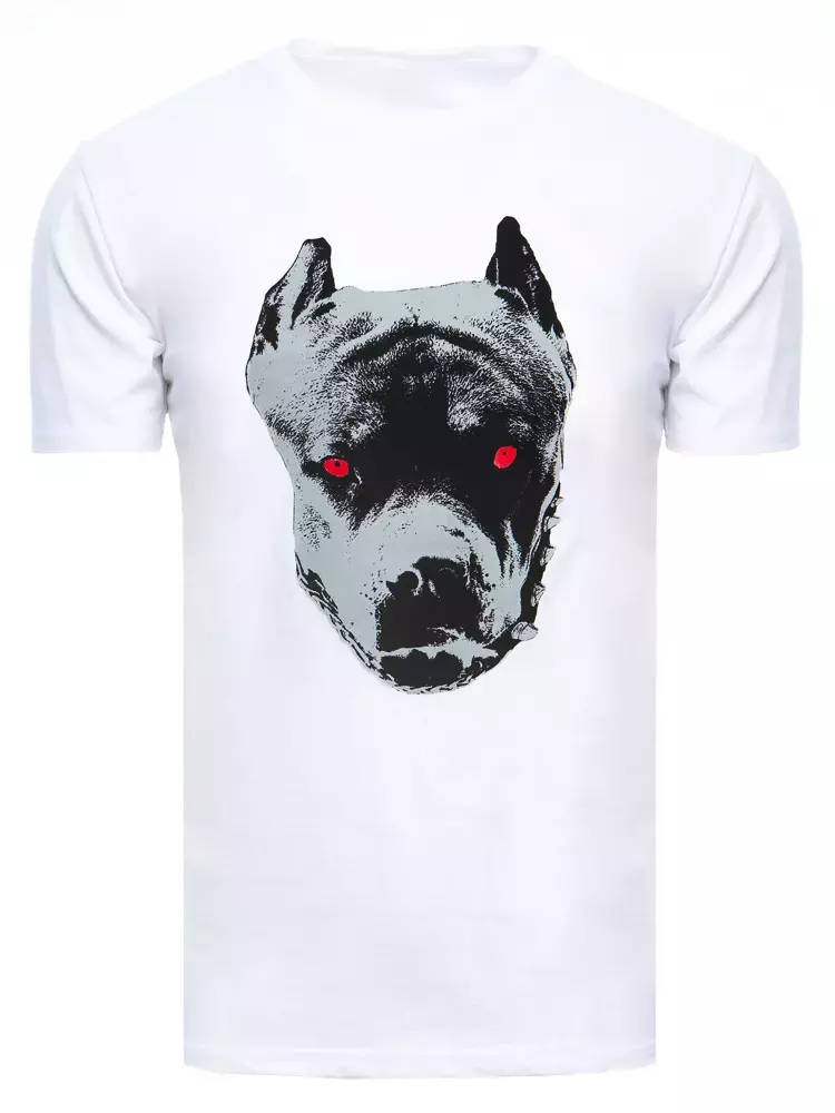 Men's T-shirt with white print Dstreet