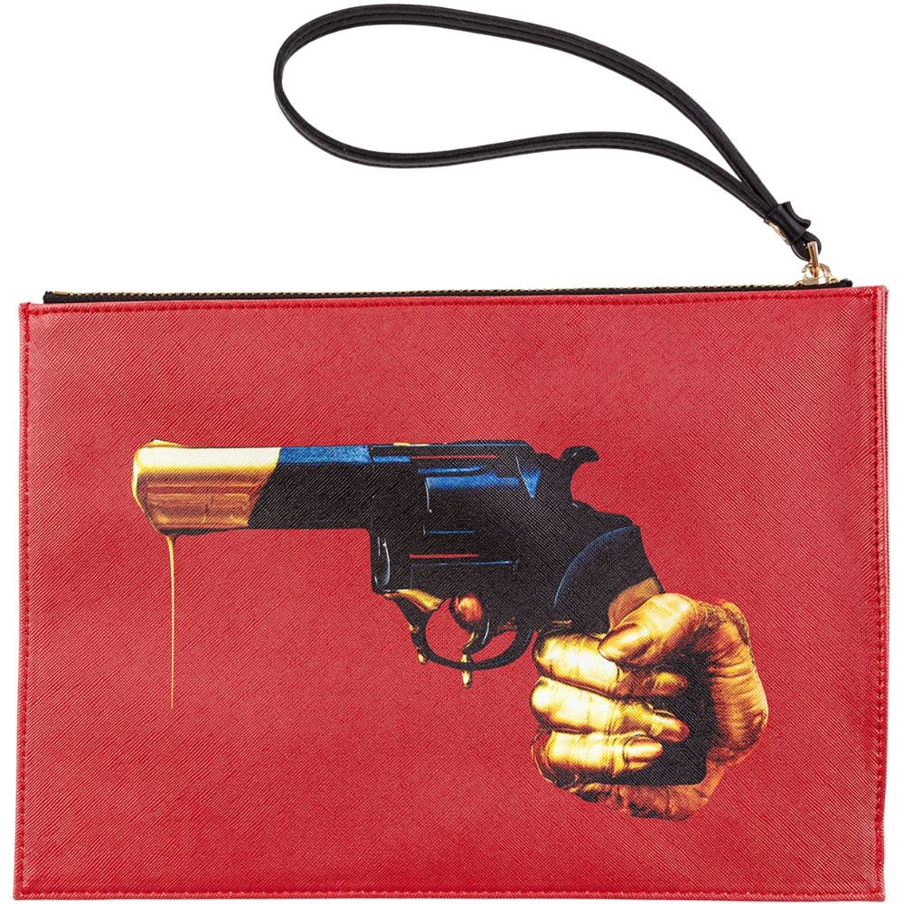Taška TOILETPAPER REVOLVER Seletti 28 x 20 cm červená