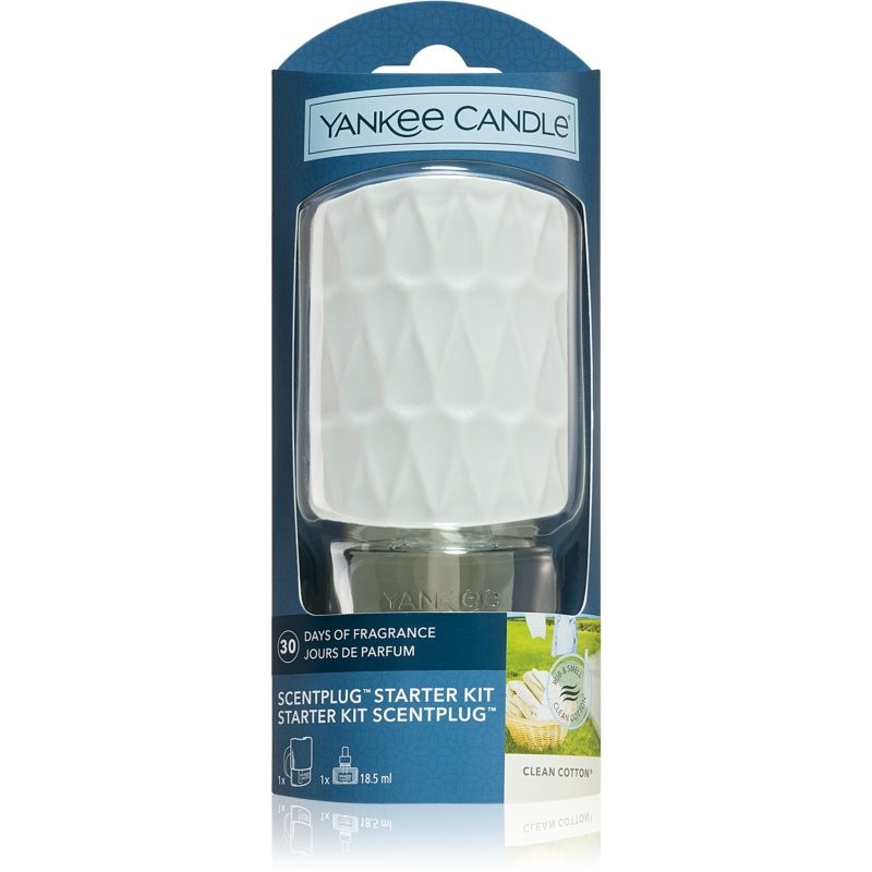 Yankee Candle Clean Cotton elektrický osviežovač vzduchu + náhradná náplň
