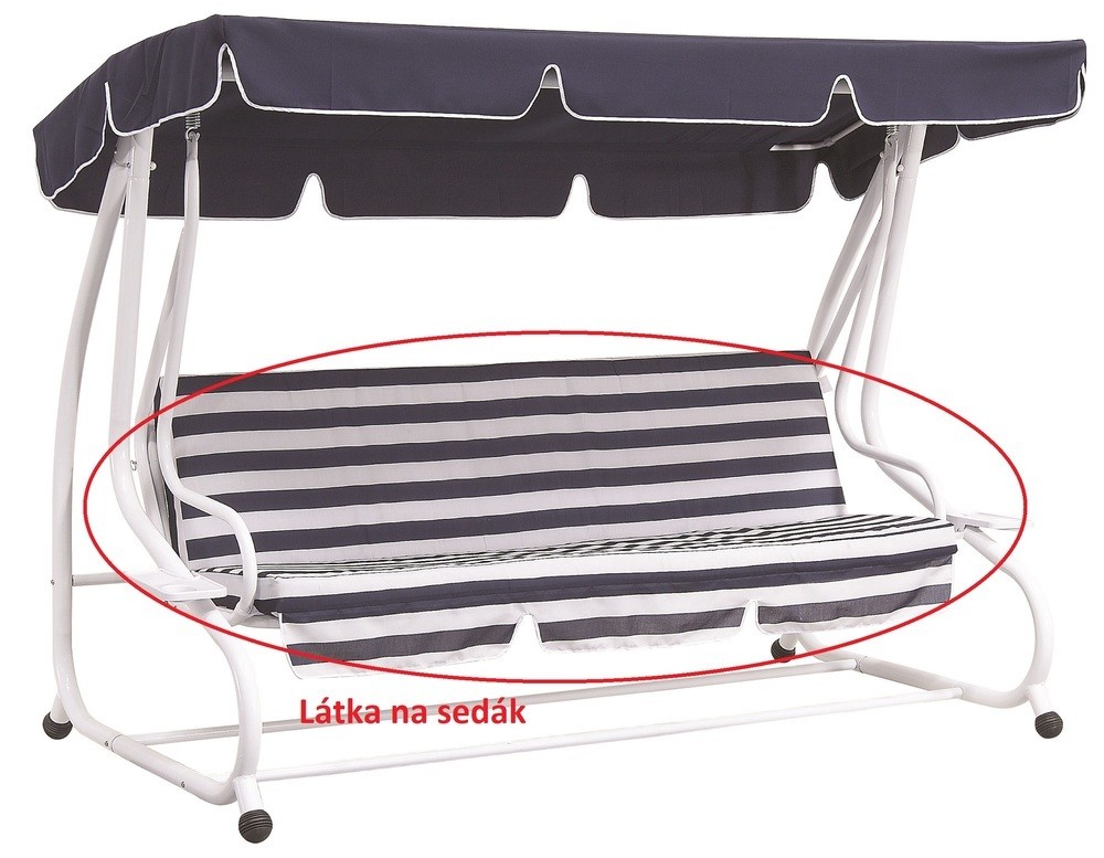 ArtRoja látka na sedák DE LUXE - modrá