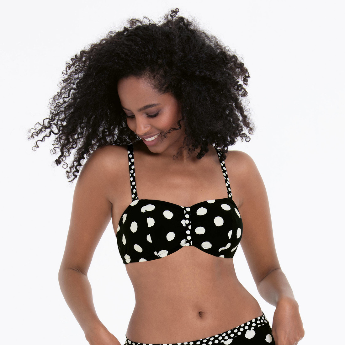 Style Ella Top Bikini - horný diel 8750-1 čiernobiela - RosaFaia 430 černobílá 38C