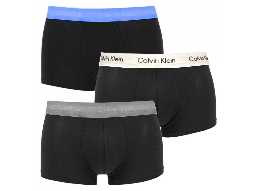 Pánské boxerky 3pcs NB2666A CAZ černá - Calvin Klein 2XL černá