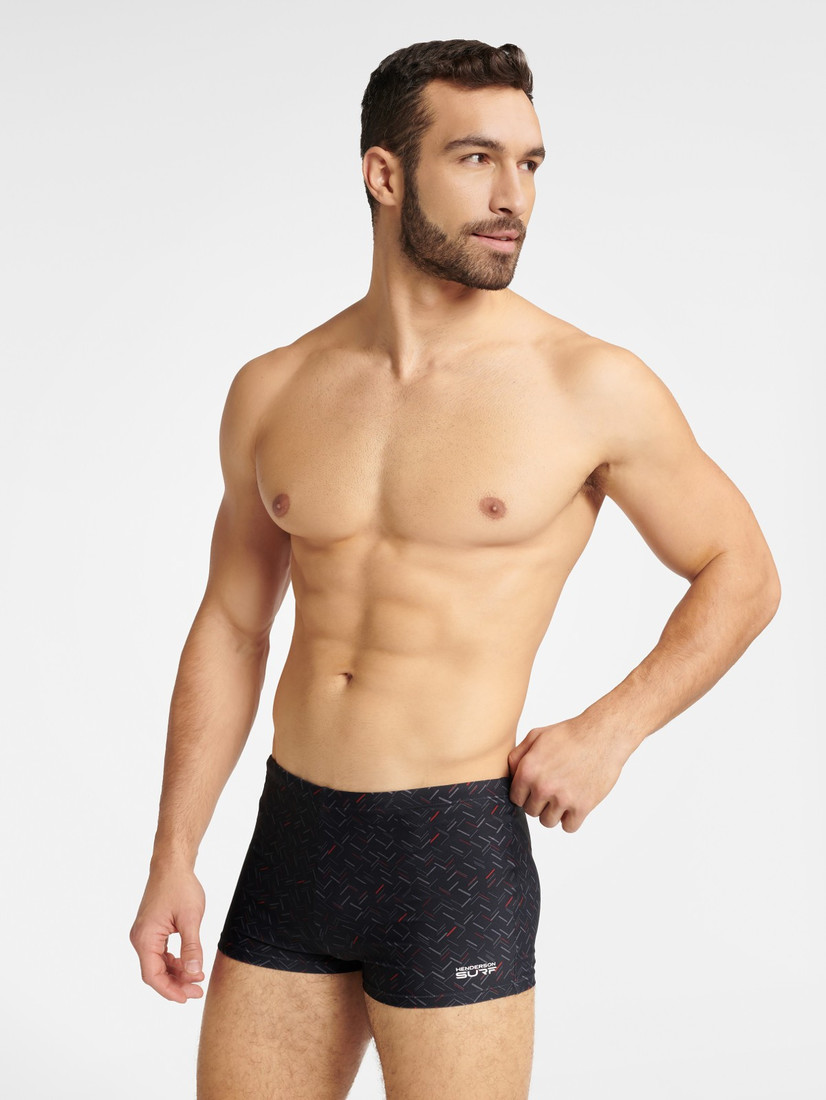 Pánske plavky - boxerky Henderson 40776 Globe M-2XL černá M