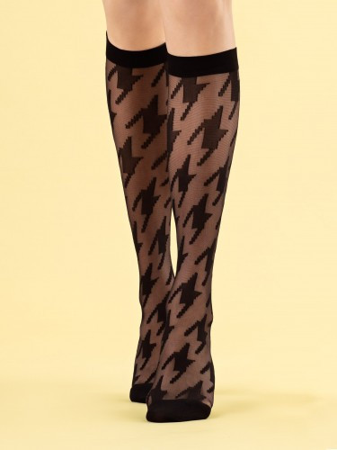 Fiore Knee-High Socks Grand Prix Black UNI