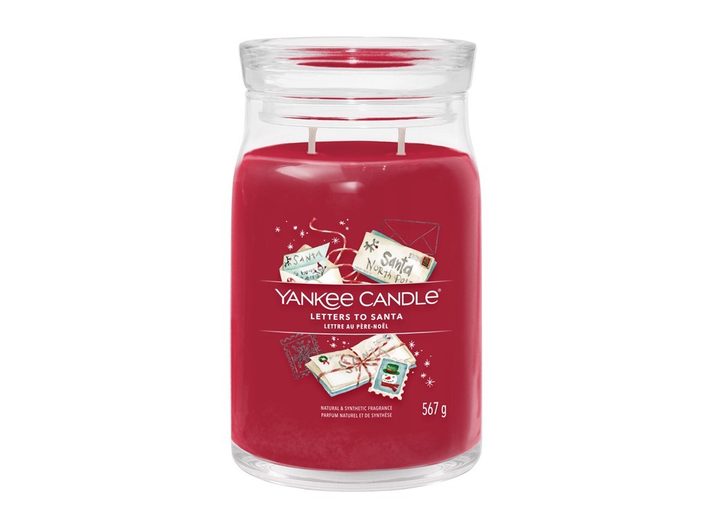 Yankee Candle Aromatická sviečka Signature sklo veľké Letters To Santa 567 g