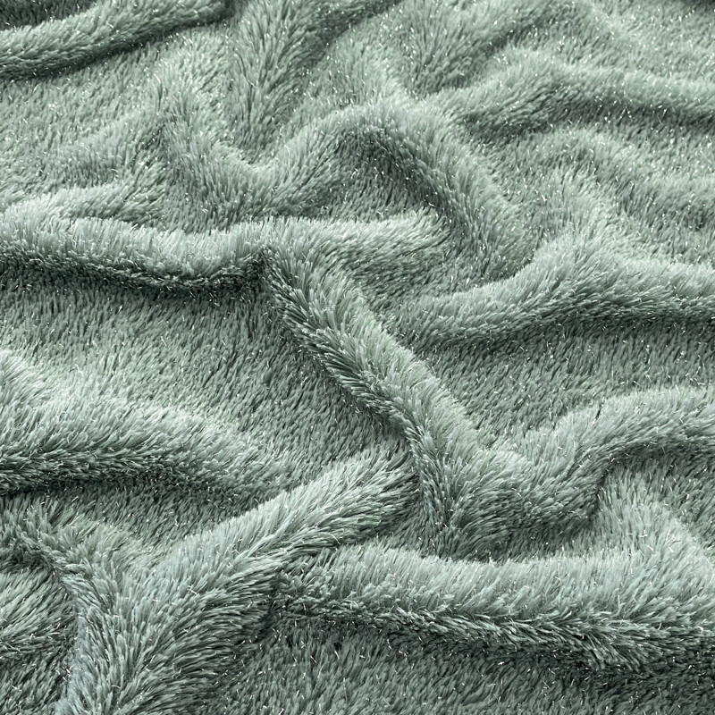 Umelá kožušina LUREX SILVER old green