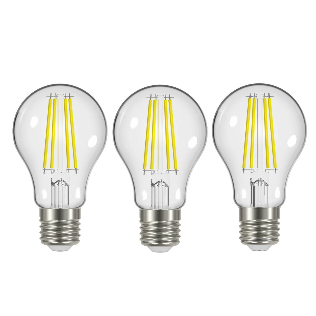 3x LED žiarovka filament E27 2,2W 2700K 470lm číra