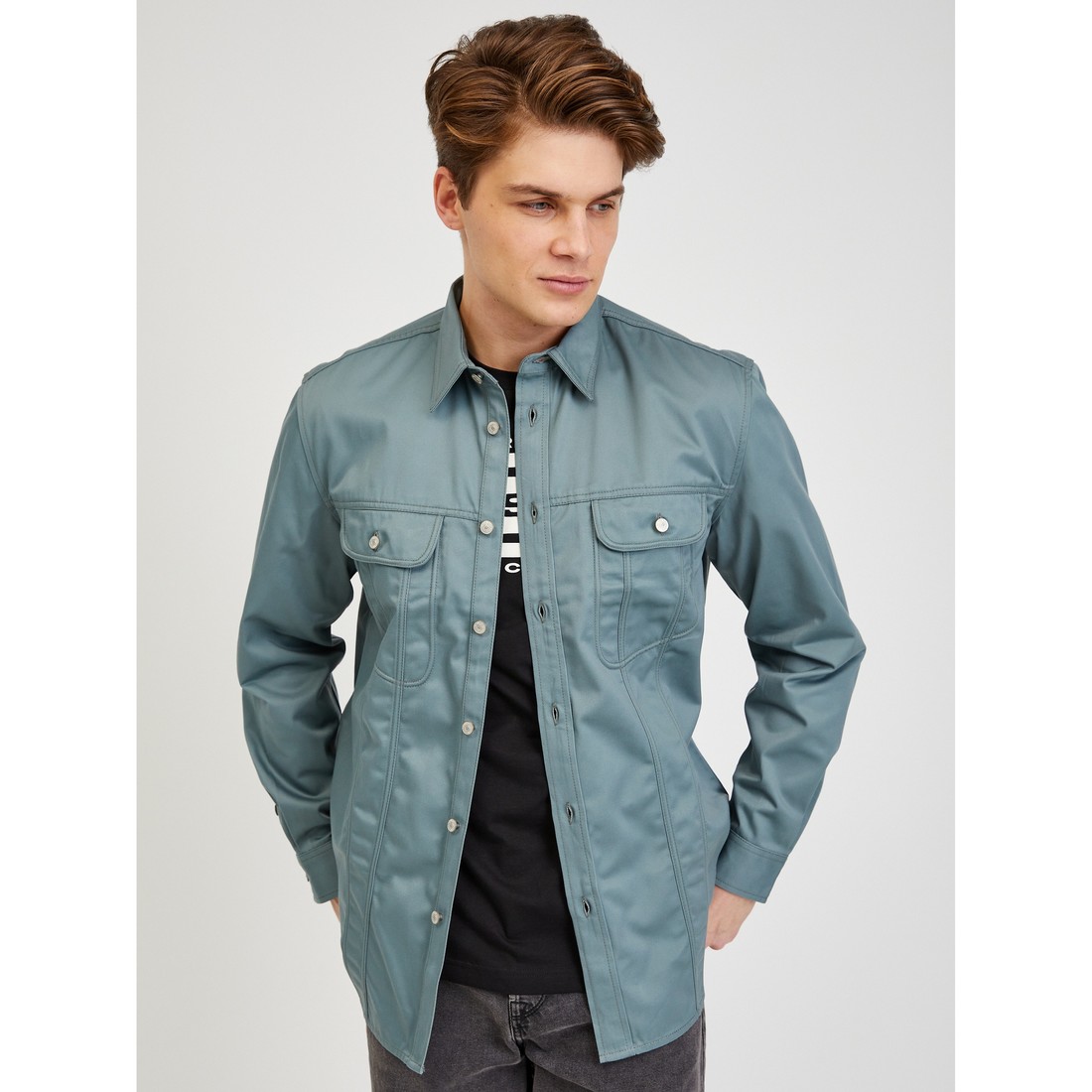 Light blue mens outerwear Diesel - Men