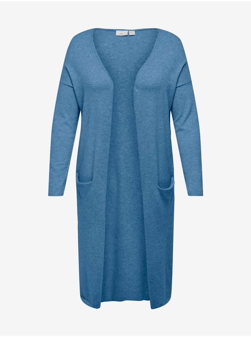 Blue Ladies Long Cardigan ONLY CARMAKOMA Esly - Ladies