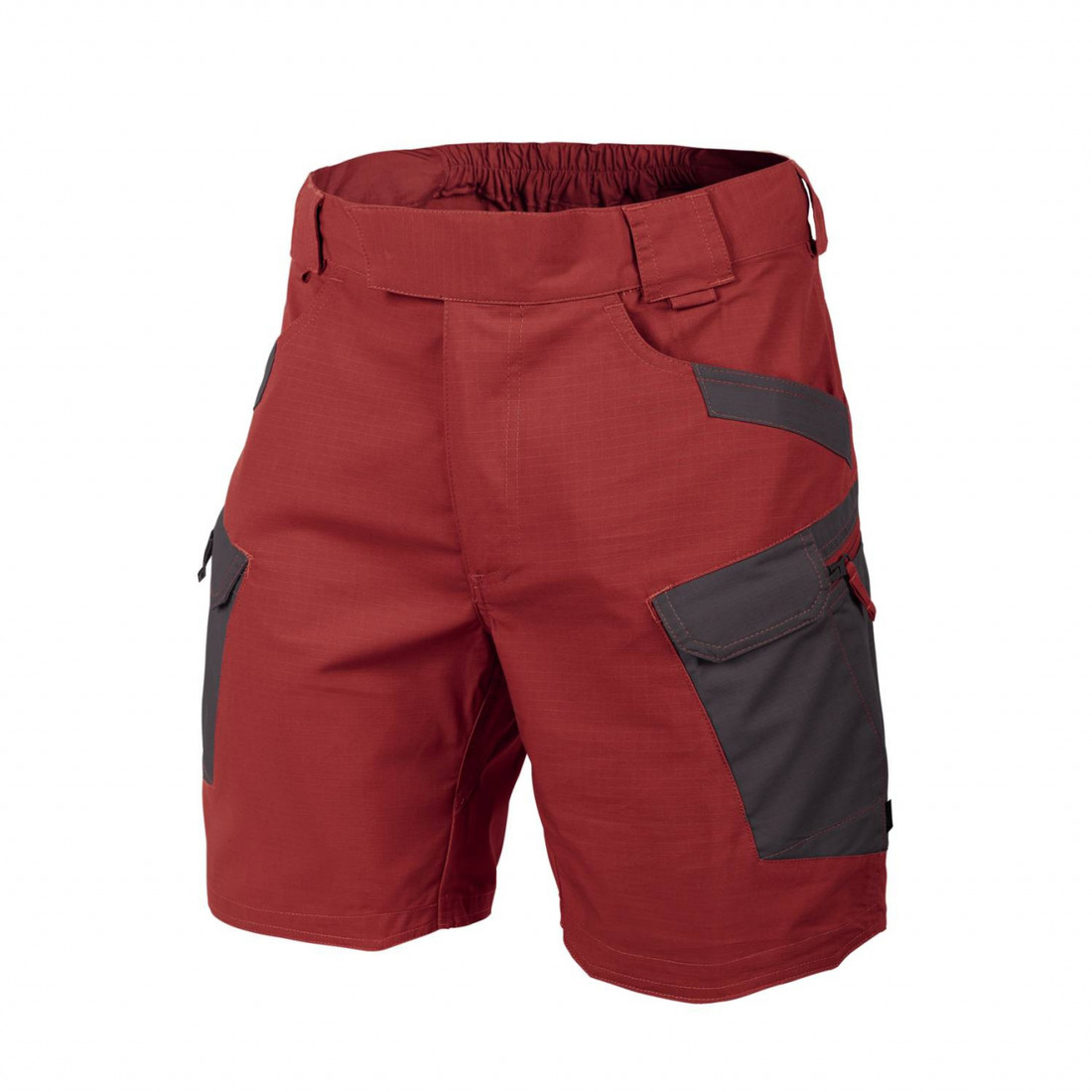 Kraťasy Helikon UTS 8.5 PolyCotton Ripstop - červené-sivé, XXL