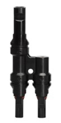 MOREDAY Konektor MC4 T typ (vidlička) - 1000V/20A (2.5-6mm²) Velikost: 2v1 samec