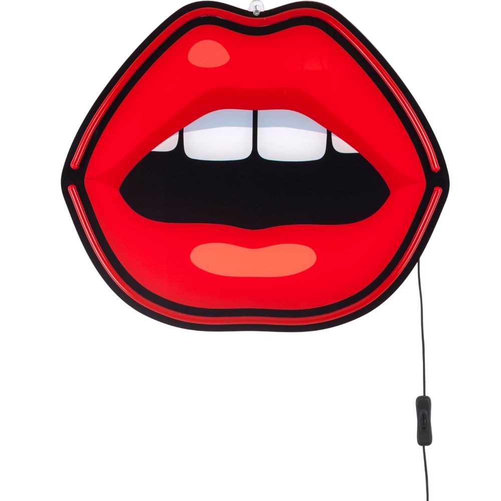 LED dekorácia na stenu JOB-BLOW MOUTH Seletti 47 cm