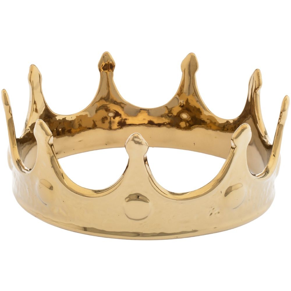 Porcelánová dekorácia MEMORABILIA MY CROWN Seletti 18,5 cm zlatá